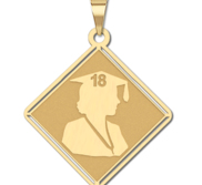 18  Female Graduation Charm or Pendant