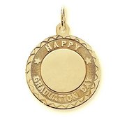 Happy Graduation Day Engravable Pendant Charm