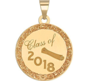 Class of 2018   Round Graduation Charm or Pendant