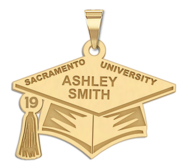 19  Custom Graduation Pendant  w  School and Name 