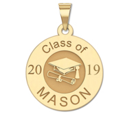 2019 Personalized Round Graduation Charm