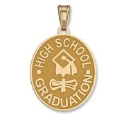 High School Graduation Oval Pendant