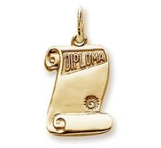 Custom Engravable Graduation Diploma Charm or Pendant