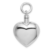 Sterling Silver Heart Cremation   Ash Holder