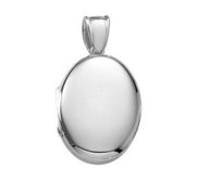 Platinum Oval Premium Weight Locket