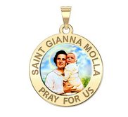 Saint Gianna Beretta Molla Round Color Religious Medal   EXCLUSIVE 