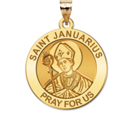 Saint Januarius Round Religious Medal