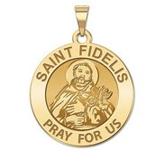 Saint Fidelis Round Religious Medal   EXCLUSIVE 