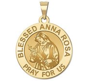 Blessed Anna Rosa Round Religious Medal  EXCLUSIVE 