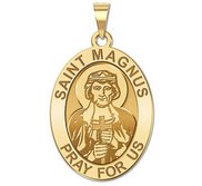 Saint Magnus OVAL Religious Medal   EXCLUSIVE 