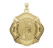 Customized Saint Florian Badge Religious Medal   EXCLUSIVE 