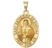 Saint Saint Katherine De Senora OVAL Religious Medal   EXCLUSIVE 