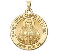 Padre Gioacchino La Lomia Round Religious Medal   EXCLUSIVE 