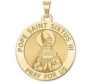 Pope Saint Sixtus III Religious Medal  EXCLUSIVE 