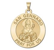 San Gennaro Round Religious Medal  EXCLUSIVE 