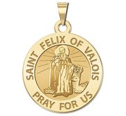 Saint Felix of Valois Round Religious Medal   EXCLUSIVE 