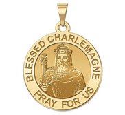 Blessed Charlemagne Round Religious Medal    EXCLUSIVE 