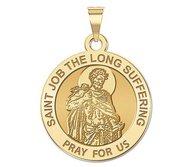 Saint Job Long Suffering Round Religious Medal   EXCLUSIVE 