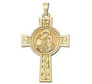 Saint Anthony Cross Religious Medal   EXCLUSIVE 