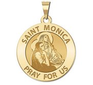 Saint Monica w  her son Saint Augustine Religious Medal  EXCLUSIVE 