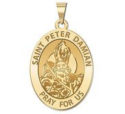 Saint Peter Damian Oval Religious Medal  EXCLUSIVE 