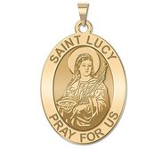 Saint Lucy Religious Medal   EXCLUSIVE 