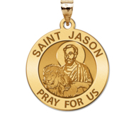 Saint Jason Round Religious Medal