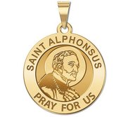 Saint Alphonsus Maria de Liguori Round Religious Medal  EXCLUSIVE 