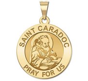 Saint Caradoc Round Religious Medal    EXCLUSIVE 