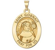 Saint Gobnait Oval Religious Medal   EXCLUSIVE 