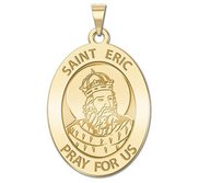 Saint Eric Oval Religious Medal   EXCLUSIVE 