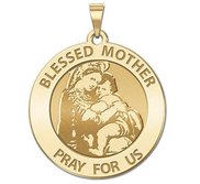  Blessed Mother  Virgin Mary Round Religious Medal   EXCLUSIVE 