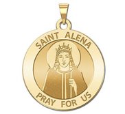 Saint Alena Round Religious Medal  EXCLUSIVE 