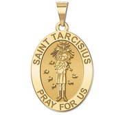 Saint Tarcisius   Oval Religious Medal  EXCLUSIVE 