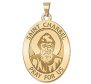 Saint Charbel OVAL Religious Medal   EXCLUSIVE 