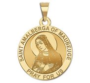 Saint Amalberga of Maubeuge Round Medals  EXCLUSIVE 