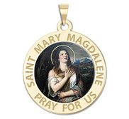 Saint Mary Magdalene Religious Medal  Color EXCLUSIVE 