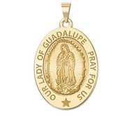 Our Lady of Guadalupe Religious Medal  OVAL  EXCLUSIVE 