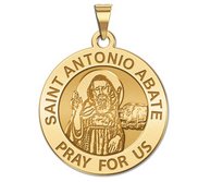 Saint Anthony Abate Round Medal  EXCLUSIVE 