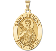 Saint Serena   Oval Religious Medal  EXCLUSIVE 