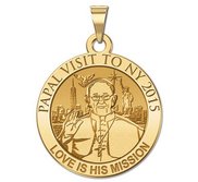 Pope Francis Papal NY Visit 2015    Love Is His Mission  Embossed Medal