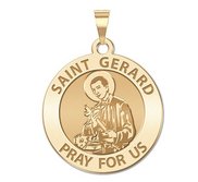 Saint Gerard Religious Round Medal  EXCLUSIVE 