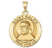 Saint Ralph Round Religious Medal  EXCLUSIVE 