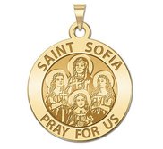 Saint Sofia w  Hope Faith   Charity  Religious Medal  EXCLUSIVE 