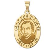 Saint Philip Evans Medal  OVAL  EXCLUSIVE 