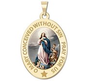 Immaculate Conception Religious Medal   Color EXCLUSIVE 