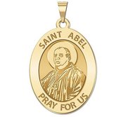 Saint Abel Religious Medal   Oval  EXCLUSIVE 