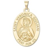 Saint Veronica Giuliani OVAL Religious Medal   EXCLUSIVE 