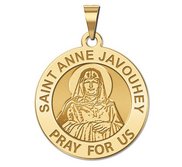 Saint Anne Javouhey Round Religious Medal  EXCLUSIVE 