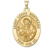 Saint Louis Bertrand OVAL Religious Medal  EXCLUSIVE 